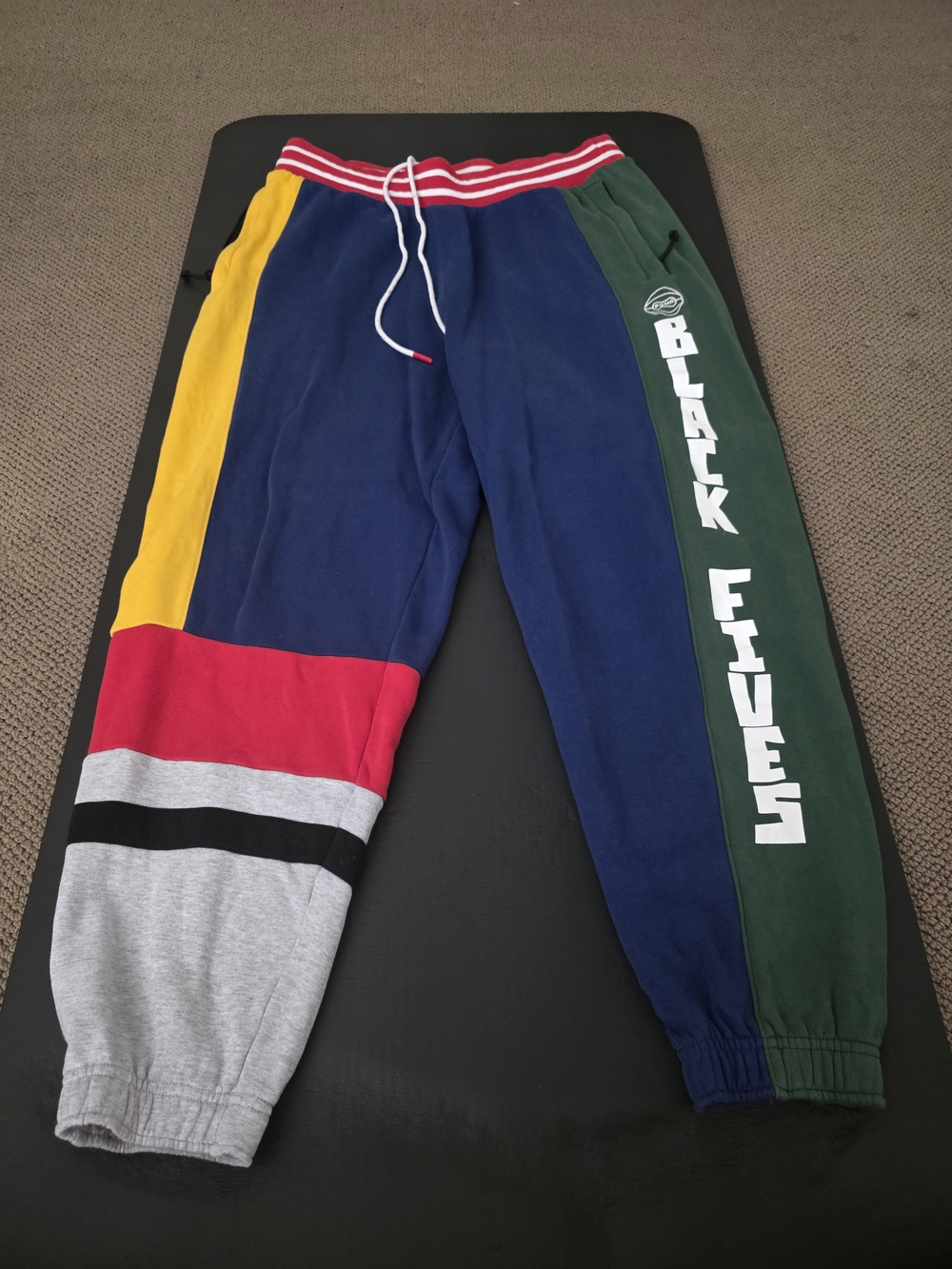 Puma x Black Fives Colorblock Sweatpants - Navy/Green/Yellow/Red/Gray